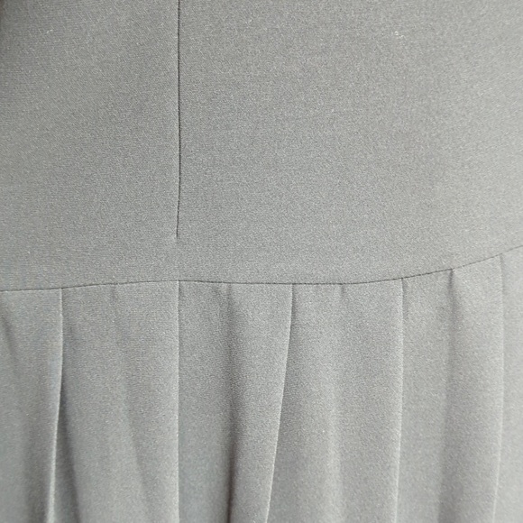 Black pleated Dress Barn Quality fabric dress - Picture 3 of 7